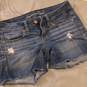 Blue jean shorts